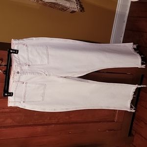 Madewell white demin pants